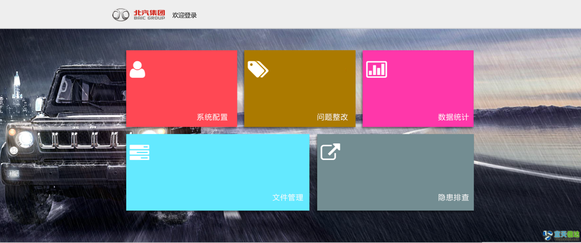 北汽集團安全隐患排查系統